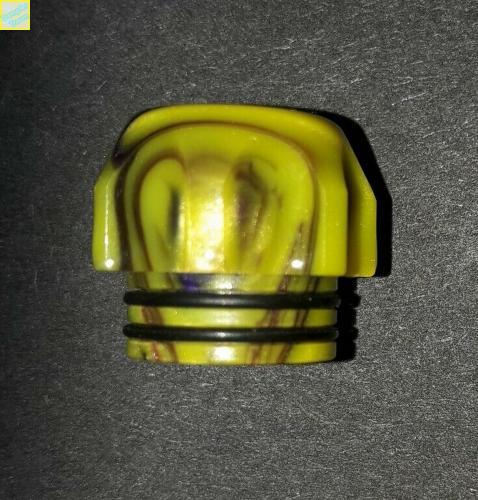 Acryl Drip Tip für Verdampfer mit 810er Anschluss in fünf Farben, 810 Mundstück - Farbe: Gelb