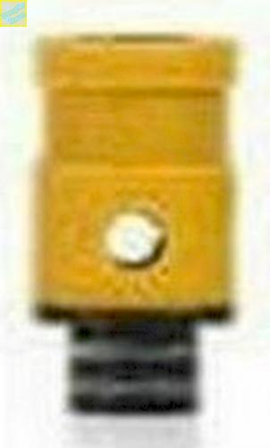 Delrin/Teflon Driptip Mundstck, 510er, z.B. Smok TFV4, Luftmengenregulierung - Farbe: Gelb