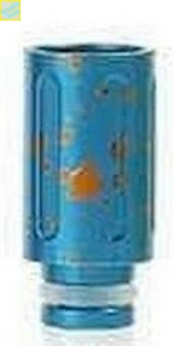 Aluminium Splash Drip Tip 510er Mundstck aus Aluminium blau-orange